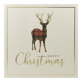 Tartan Monarch Christmas Cards - Pack of 10