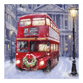 Bus In London Christmas Cards - Pack of 10