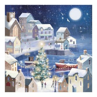 Winter Seaside Christmas Cards - Pack of 20