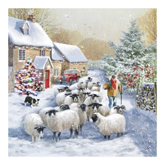 Heading Home for Christmas Welsh Bilingual Christmas Cards - Pack of 10