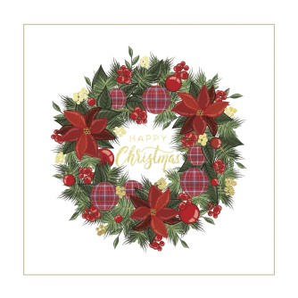 Scottish Wreath Christmas Cards - Pack of 10