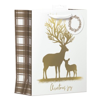 Gold Stag Gift Bag