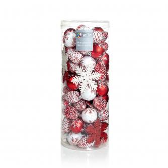 Red & White Bauble Pack
