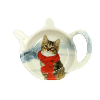 Winter Cat Tea Bag Tidy