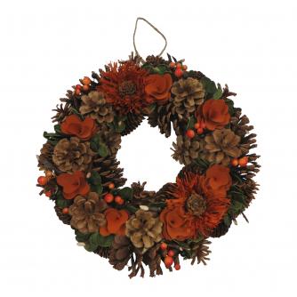 Orange Christmas Wreath