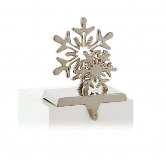 Snowflake Mantlepiece Stocking Hanger 18cm