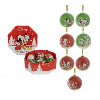 Disney Mickey Mouse & Minnie Mouse Bauble Set