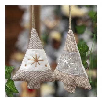 Fabric Christmas Tree Hanging Decoration