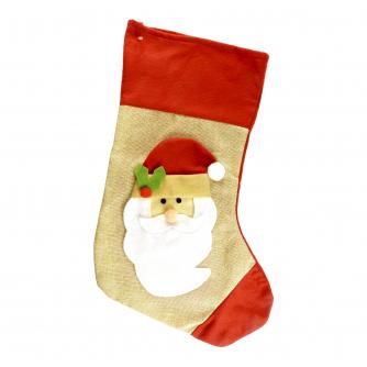 3D Plush Character Stocking - Santa