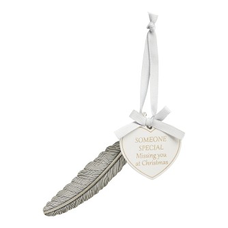 Someone Special Remembrance Feather Plaque