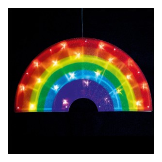 Premier Rainbow Battery Powered Double-Sided Window Light