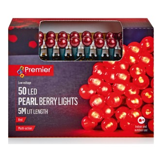 Premier Multi-Action Red Berry Indoor/Outdoor LED Lights