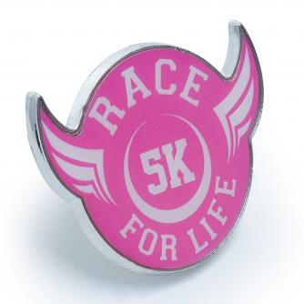 Race For Life  2017 5k Pin Badge Cancer Research UK