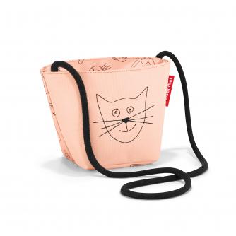 Reisenthel Cats and Dogs Mini Shoulder Bag in Pink 