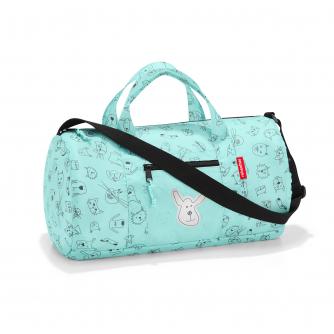 Reisenthel Cats and Dogs Compact Weekender Duffle in Green