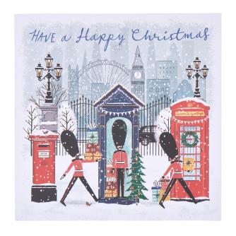 Festive London Guards Christmas Cards - Pack of 20
