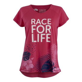 Race for Life Tropical Detail Loose Fit T-shirt