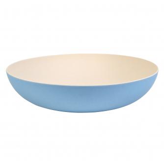 Blue 2-Tone Bamboo Serving Bowl 