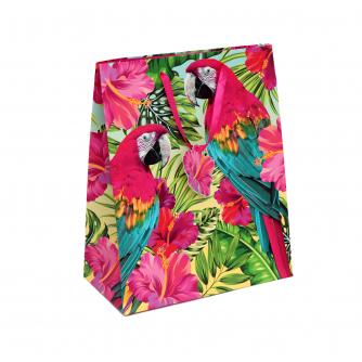 Tropical Large Parrot Gift Bag 