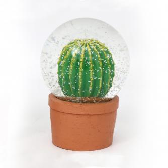 Cactus Round Snow Globe