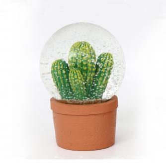 Cactus Lady Finger Snow Globe 