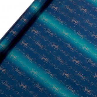 Tom Smith Blue Sparkle & Shine Wrapping Paper