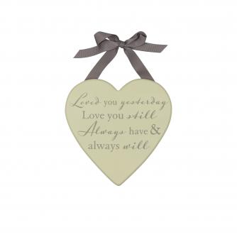 Loved You Yesterday Plaque, Wedding Gifts, Cancer Research UK