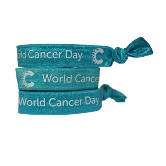 Pack of 3 World Cancer Day Unity Bands - Light Blue