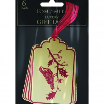 Woodland bird tags Cancer Research uk Christmas Tags